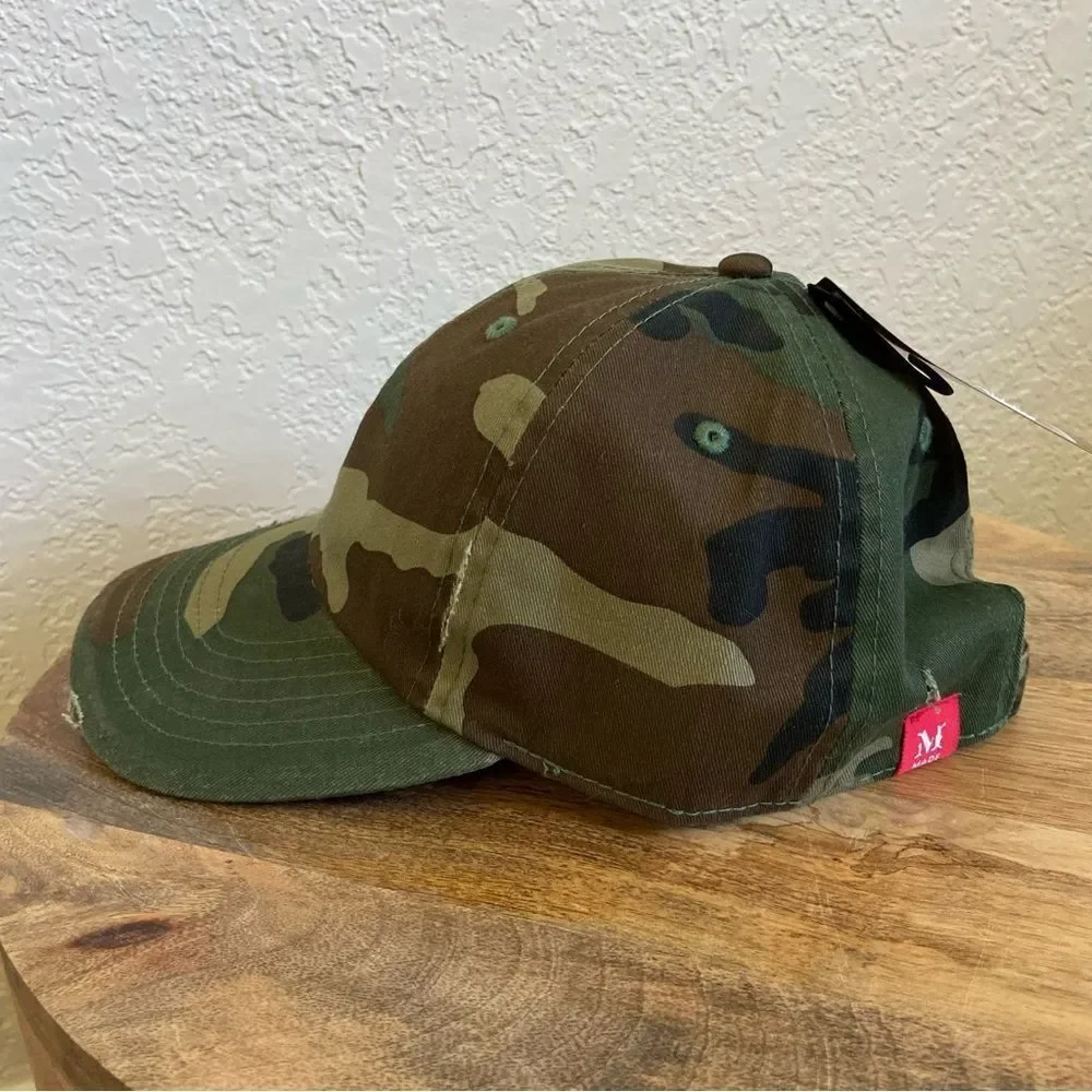 Newhattan Camouflage Distressed Cap